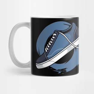 Navy White Skate Sneaker Mug